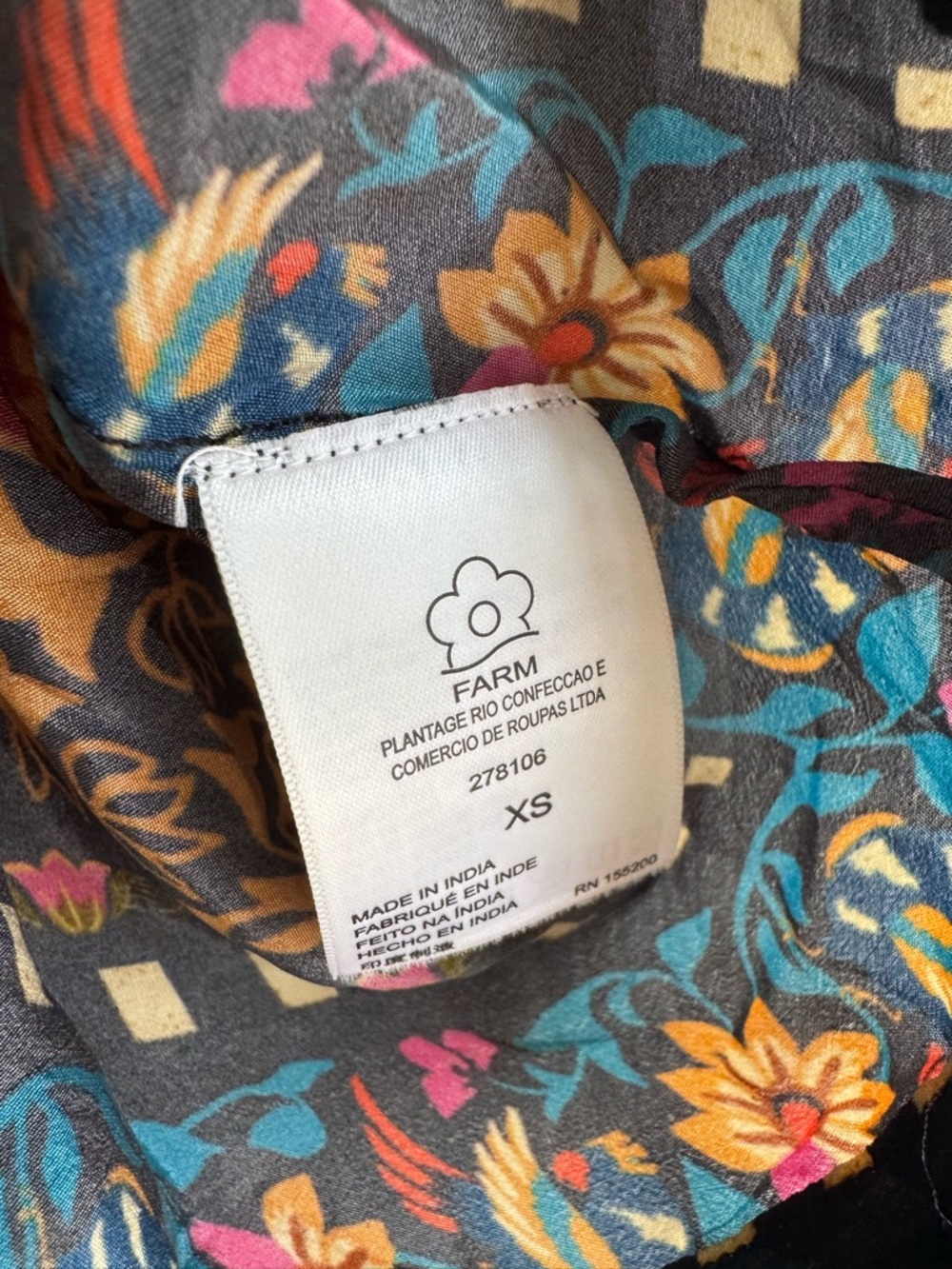 Anthropologie FARM RIO Floral Top XS - Picture 8 of 9